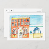 Sluiting op de strand briefkaart (Voorkant / Achterkant)