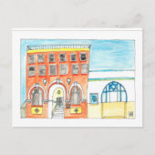 Sluiting op de strand briefkaart (Voorkant)