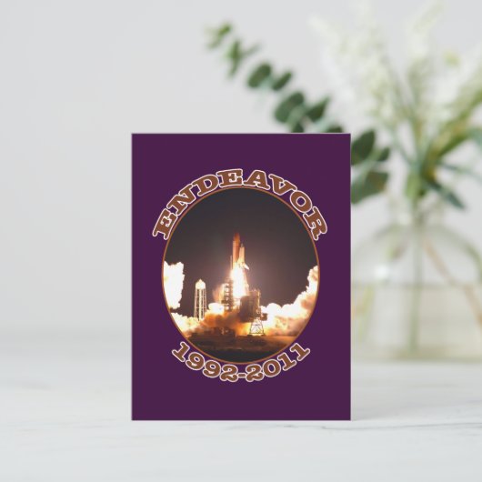 Sluiting ruimtevaart Eind starten Briefkaart (Staand voorkant)