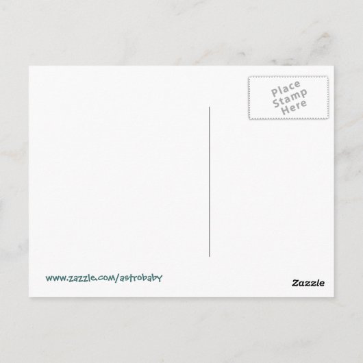 Sluiting ruimtevaart Eind starten Briefkaart (Achterkant)