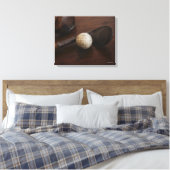 Sluiting van antiek golfclubs en golfbal canvas afdruk (Insitu (Slaapkamer))