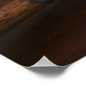 Sluiting van antiek golfclubs en golfbal poster (Hoek)