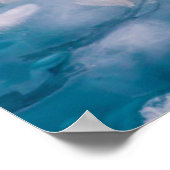 Sluiting van blauw ijs poster (Hoek)