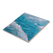 Sluiting van blauw ijs tegeltje (Zijkant)