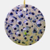 Sluiting van broedeieren binnenkort tot kikkervisj keramisch ornament (Achterkant)