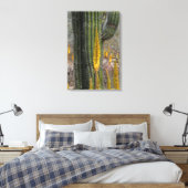 Sluiting van Cactus en Agave Canvas Afdruk (Insitu (Slaapkamer))