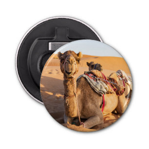 Sluiting van Camel in de woestijn van Oman Button Flesopener
