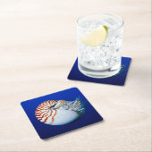 Sluiting van Chambered Nautilus Kartonnen Onderzetters (Insitu)