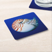 Sluiting van Chambered Nautilus Kartonnen Onderzetters (Schuin)