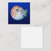 Sluiting van Chambered Nautilus Notitiekaartje (Voorkant / Achterkant)