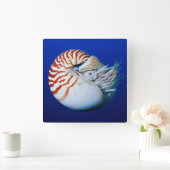 Sluiting van Chambered Nautilus Vierkante Klok (Huis)