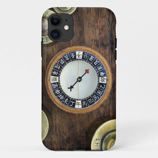 Sluiting van Chinees kompas en goudgewicht Case-Mate iPhone Case (Achterkant)