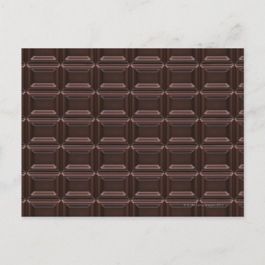 Sluiting van chocoladebar briefkaart (Voorkant)