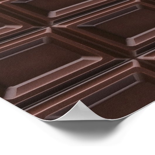 Sluiting van chocoladebar poster (Hoek)