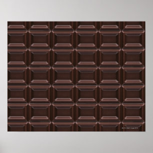 Sluiting van chocoladebar poster
