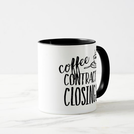 Sluiting van Coffee-contracten voor makelaars in o Mok (Voorkant rechts)