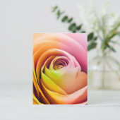 Sluiting van Colorful Roos Petals Briefkaart (Staand voorkant)