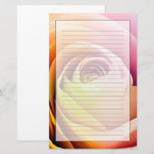 Sluiting van Colorful Roos Petals Briefpapier (Voorkant / Achterkant)