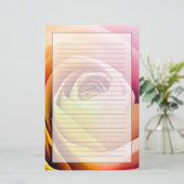 Sluiting van Colorful Roos Petals Briefpapier (Staand voorkant)