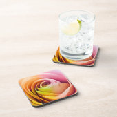 Sluiting van Colorful Roos Petals Onderzetter (Rechterzijde)