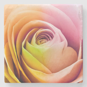 Sluiting van Colorful Roos Petals Stenen Onderzetter