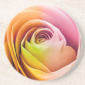 Sluiting van Colorful Roos Petals Zandsteen Onderzetter (Voorkant)