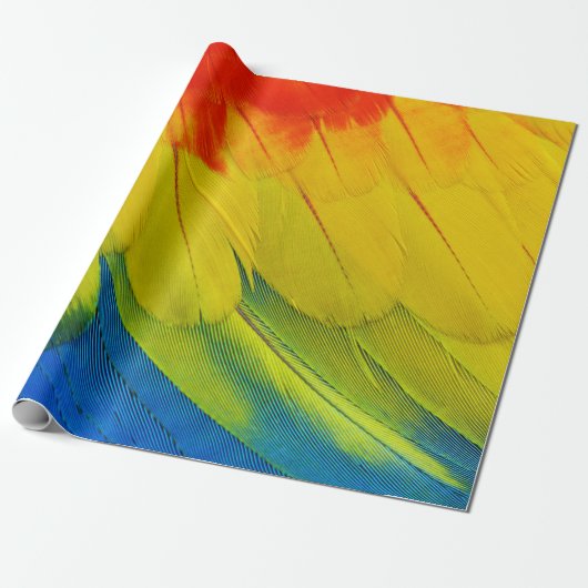 SLUITING VAN DE AMAZINGELIGE KLEURENDE VEREN VAN A CADEAUPAPIER (Uitgerold)