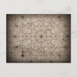 Sluiting van de antiek kaart