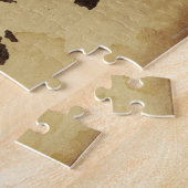 Sluiting van de antiek wereldkaart 3 legpuzzel (Zijkant)