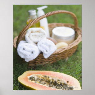 Sluiting van de behandeling voor massagetherapie m poster