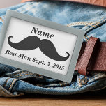 Sluiting van de beste man Mustache Belt Gesp<br><div class="desc">Dit mosterdontwerp is ideaal voor koppels die een vleugje humor en persoonlijkheid willen toevoegen aan hun huwelijksbriefpapier. Het ontwerp kan ook worden gebruikt op een verscheidenheid van producten,  zoals partij gunsten,  versieringen,  en andere bruiloft accessoires. Het gedurfde kleurenschema en de grafische elementen zullen het ontwerp laten opvallen.</div>