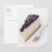 Sluiting van de "blueberry"-kaascake briefkaart (Voorkant / Achterkant)