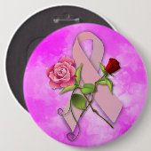 Sluiting van de borstkankeroverlevende ronde button 6,0 cm (Voorkant /achterkant)