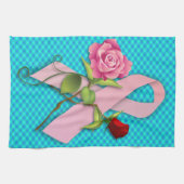 Sluiting van de borstkankeroverlevende theedoek (Horizontaal)