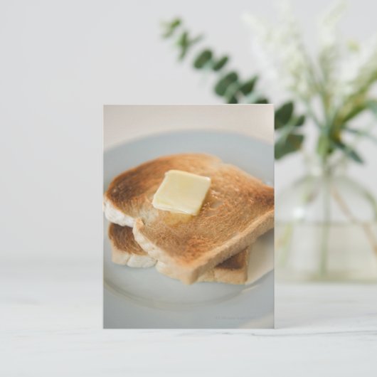 Sluiting van de boter op bord briefkaart (Staand voorkant)