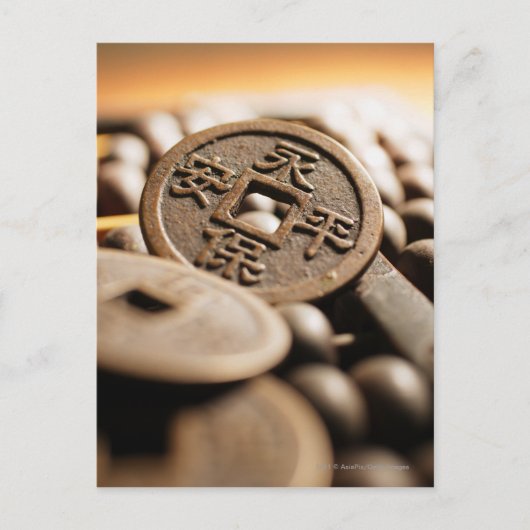 Sluiting van de Chinese munt Briefkaart (Voorkant)