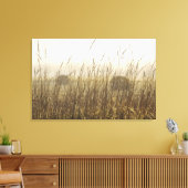Sluiting van de fotografie van Wheat Canvas Afdruk (Insitu (Woonkamer))