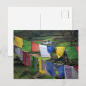 Sluiting van de gebedde vlaggen briefkaart (Voorkant / Achterkant)