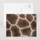 Sluiting van de Giraffe Huid Briefkaart (Voorkant / Achterkant)