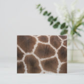 Sluiting van de Giraffe Huid Briefkaart (Staand voorkant)