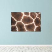 Sluiting van de Giraffe Huid Canvas Afdruk (Insitu (Houten vloer))