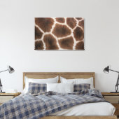 Sluiting van de Giraffe Huid Canvas Afdruk (Insitu (Slaapkamer))