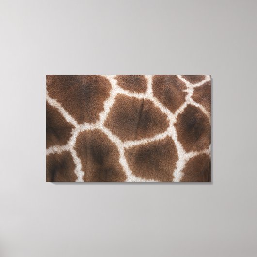 Sluiting van de Giraffe Huid Canvas Afdruk (Voorkant)