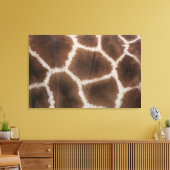 Sluiting van de Giraffe Huid Canvas Afdruk (Insitu (Woonkamer))