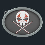 Sluiting van de gordel gesp<br><div class="desc">Heavy Metal Drummer Belt Buckle Rock and Roll Buckles Accessoires Skull and Crossbones Drummer Drummer Belt Buckles Jewelry,  Shirten Gifts Heavy Metal Drummer Gothic Music Belt Buckles Rock Musician Deathmetal Accessoires Gifts Cool Hardcore Rock and Roll Shirten and Gifts by Artist/Designer www.kimhunter.ca</div>