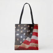 Sluiting van de grote Amerikaanse vlagamerikaan Tote Bag (Voorkant)