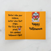 SLUITING VAN DE HALLOWEEN NACHT-kaart Kaart (Binnen)