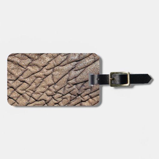 Sluiting van de huidskleur van de Afrikaanse olifa Bagagelabel (Voorkant horizontaal)