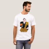Sluiting van de Japanse mannetjespop en T-shirt (Voorkant volledig)