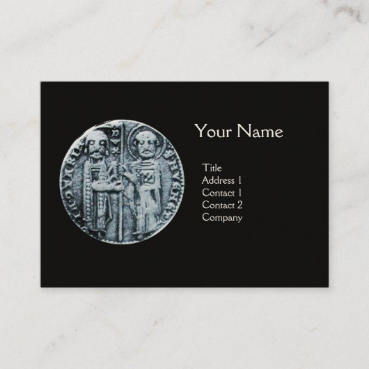 SLUITING VAN DE KNIGHTS TEMPLAR MONOGRAM crème Visitekaartje (Voorkant)